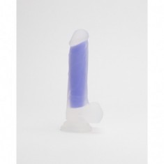 Playbird® - Glow in the dark dildo - 21 cm - paars