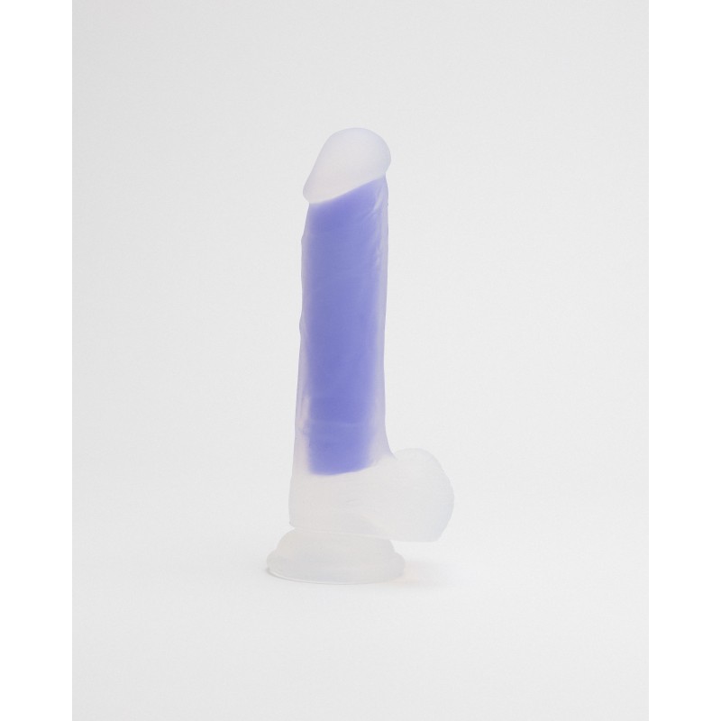 Playbird® - Glow in the dark dildo - 21 cm - paars