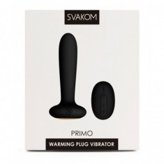 SVAKOM - Primo - buttplug met vibrator - zwart