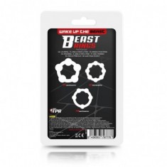 Beast Rings - Set van 3 cockringen - beads