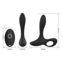 Playbird® - Prostaat Vibrator - met afstandsbediening - zwart