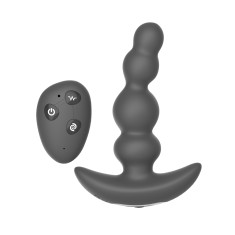 Playbird® - Feel the Beads - roterende anaal vibrator met kralen - afstandsbediening - prostaat vibrator - zwart