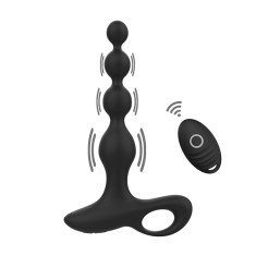 Playbird® - Bead It - anaal vibrator met kralen - zwart