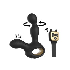 Playbird® - The Panda - roterende prostaat vibrator - zwart