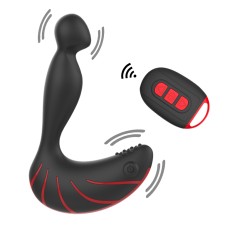 Playbird® - prostaat vibrator beginners - zwart - rood