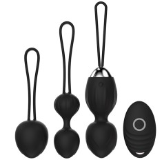 Playbird® - Kegel Ball Training gevorderde - met afstandsbediening - zwart